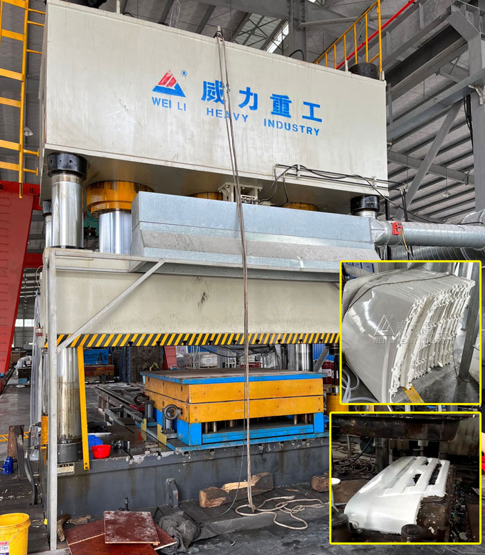 2000噸四柱模壓液壓機(jī)(SMC汽車保險(xiǎn)杠、導(dǎo)流罩)